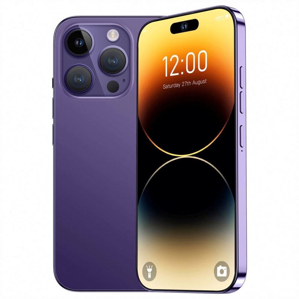 original I15 Phone 14 Pro Max Neuf 6.7 Inch 12gb + 512gb Clone Smartphone 8-core Celulares 14 Pro Max Unlocked Mobile Phone